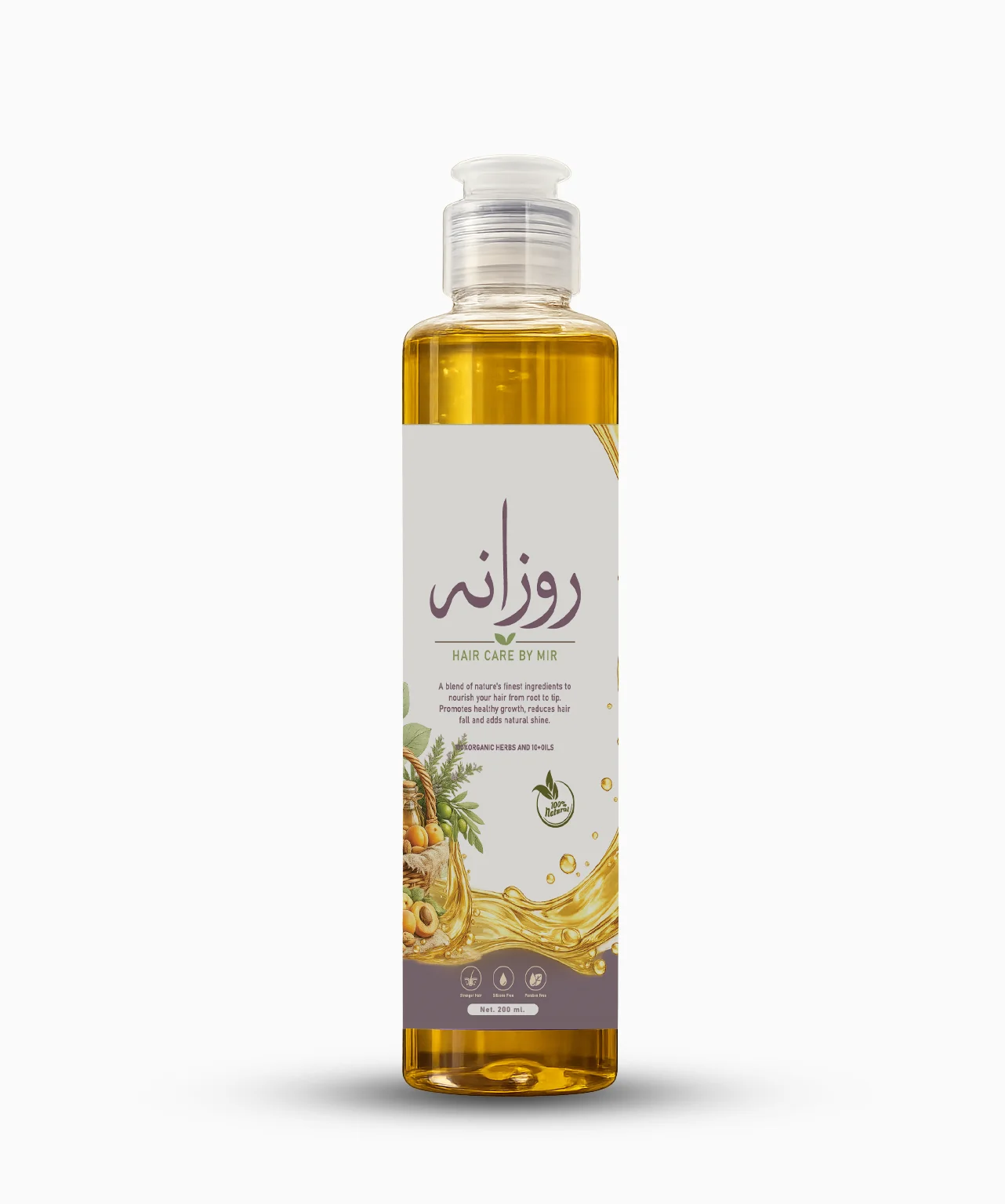 Rozanah Herbal Hair Oil 100ml | Best Natural Hair Oil for Hair Growth & Hair Fall Control in Pakistan
